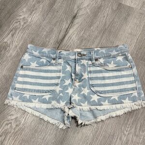 Roxy Cutoff Jean Shorts Patriotic